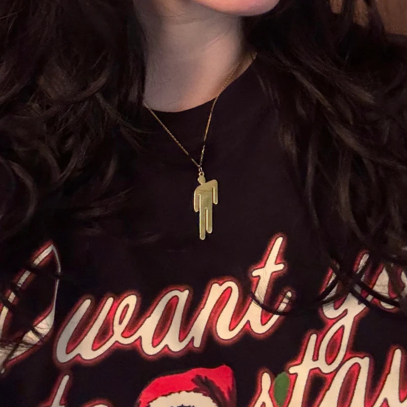 Gold Blohsh Pendant Necklace - Billie Eilish
