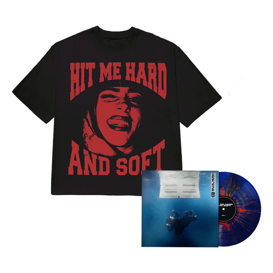 HIT ME HARD AND SOFT Anniversary Edition Vinyl + Billie Smile T HIT ME HARD AND SOFT Anniversary Edition Vinyl + Billie Smile T