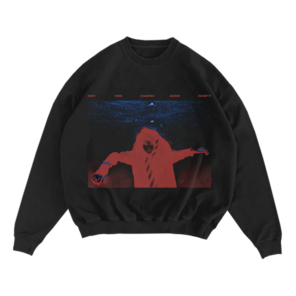 Sinking Black Crewneck Sweatshirt Billie Eilish