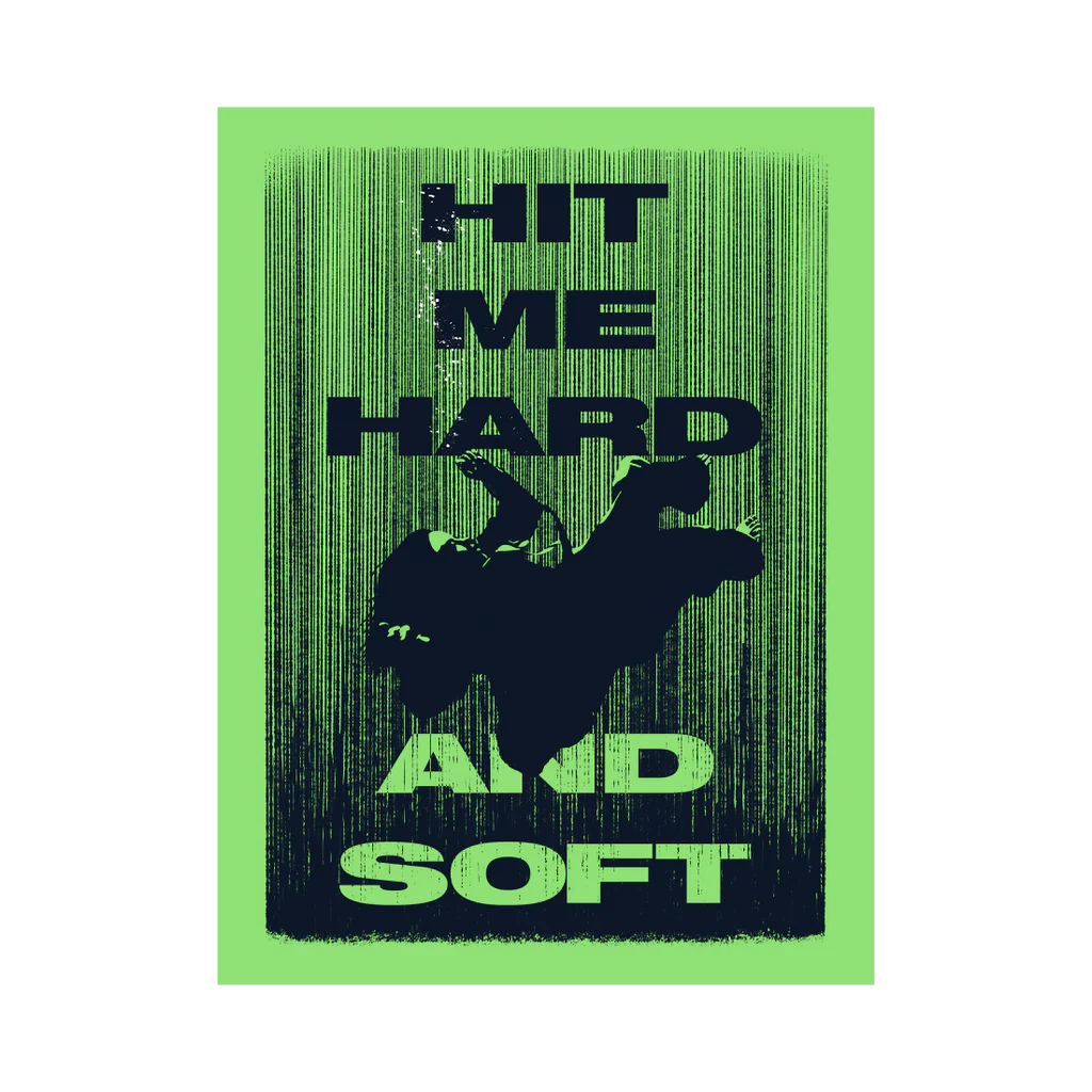 Hit Me Hard And Soft Green Poster - Billie Eilish