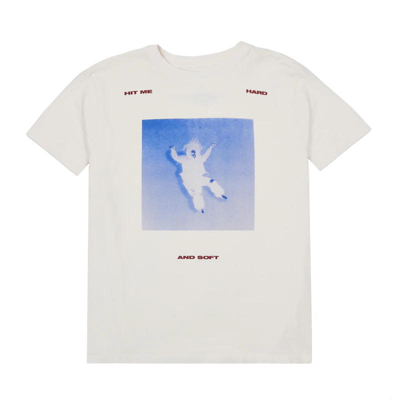 Billie Eilish - Falling Scatter Text White T-shirt