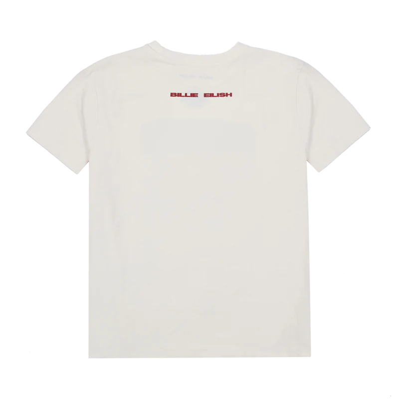Billie Eilish - Falling Scatter Text White T-shirt
