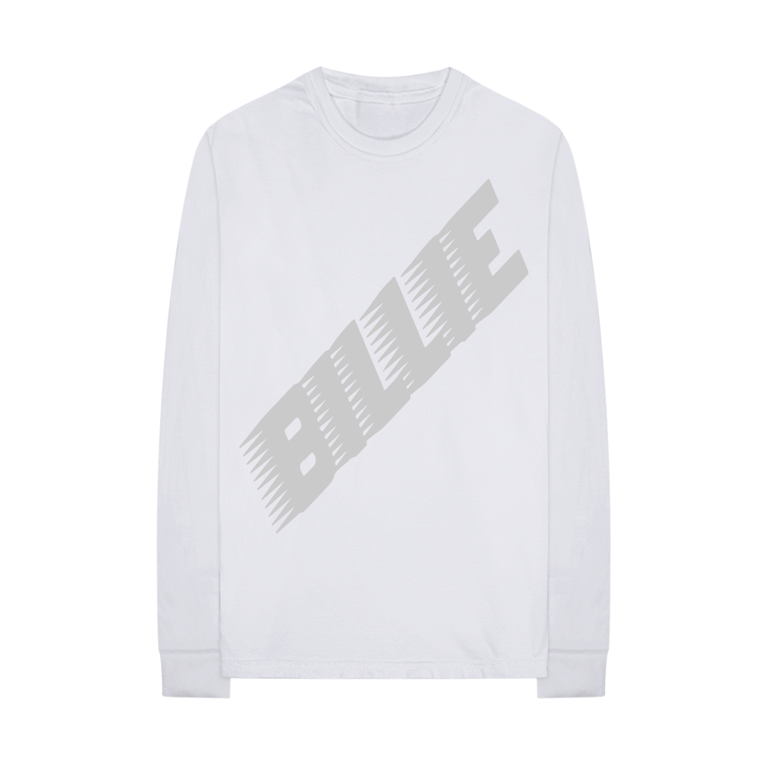 Billie Eilish - Racer Logo White Longsleeve
