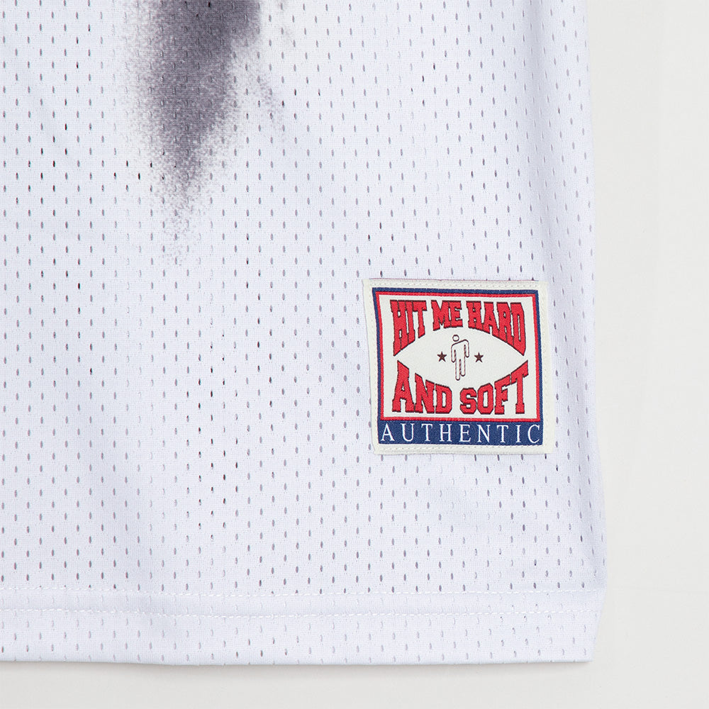 Billie Bandana White Football Jersey - Billie Eilish