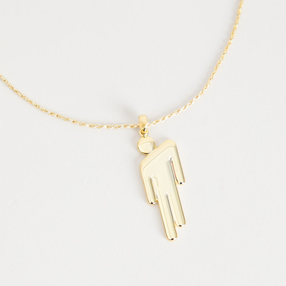 Billie Eilish - Gold Blohsh Pendant Necklace