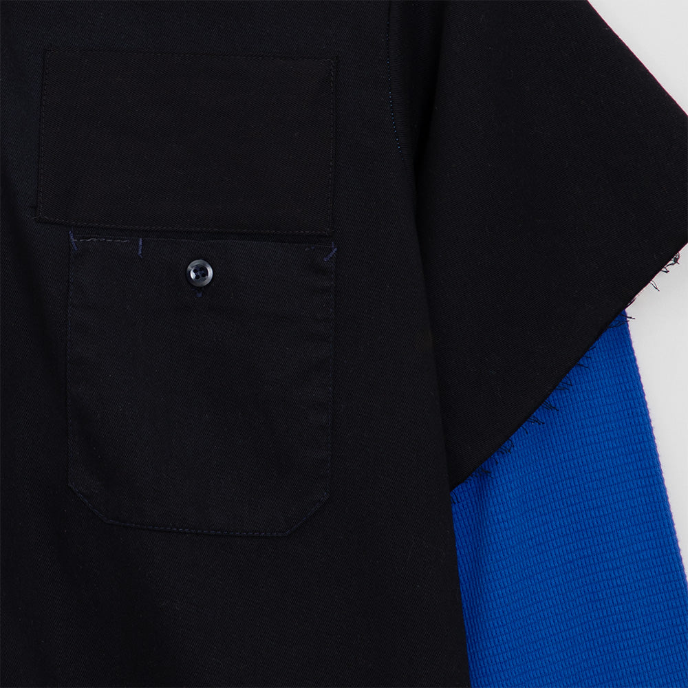 Billie Eilish - SUAY x Billie Eilish Black Blue Thermal Sleeve Work Shirt