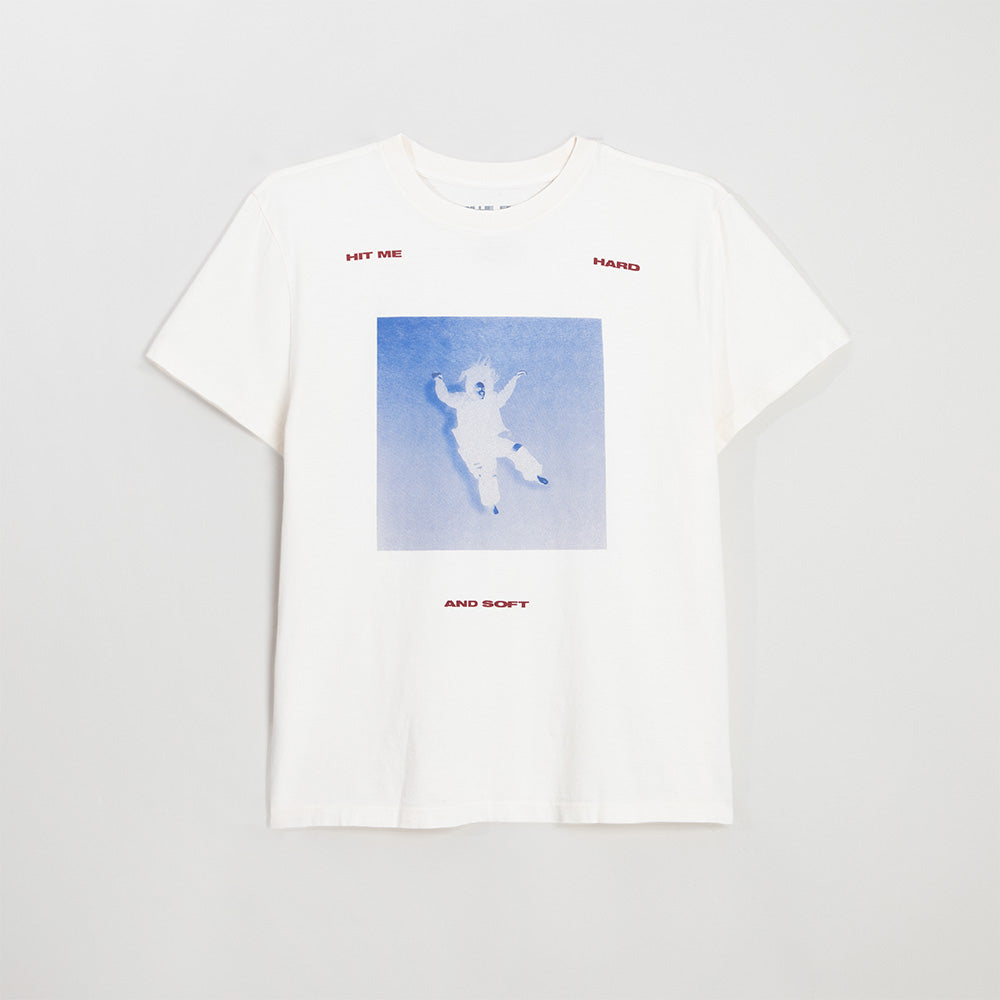 Billie Eilish - Falling Scatter Text White T-shirt