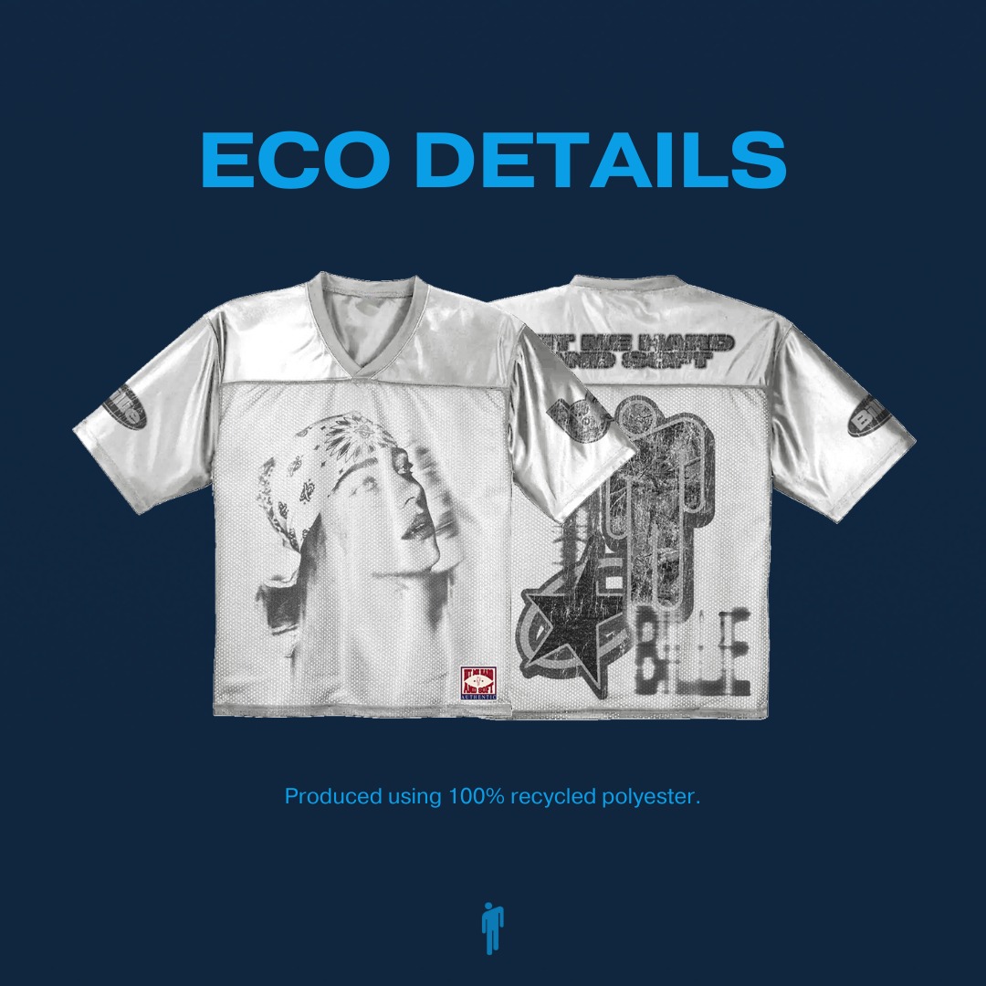 Billie Eilish - Billie Bandana White Football Jersey