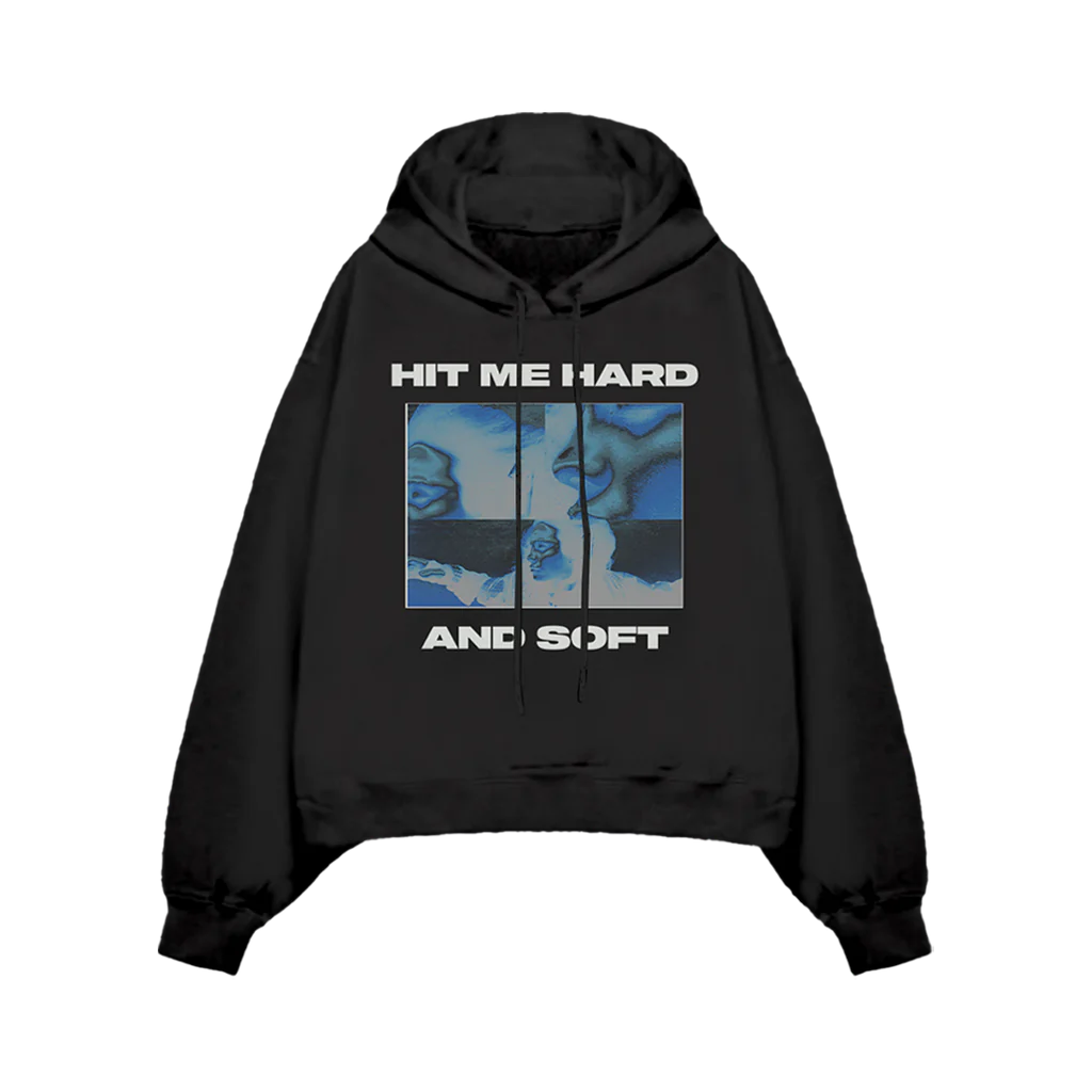 Billie Eilish - Thermal Photo Title Pullover Black Hoodie