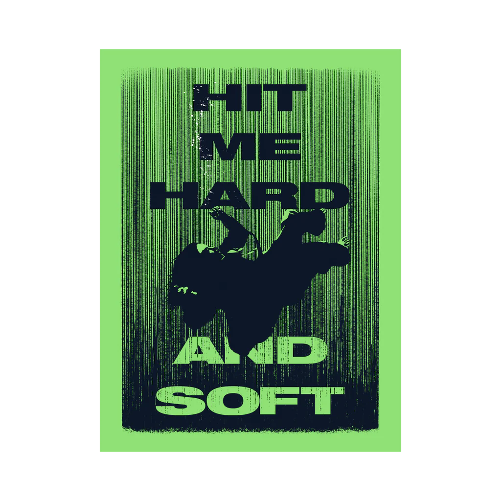 Billie Eilish - Hit Me Hard And Soft Green Poster