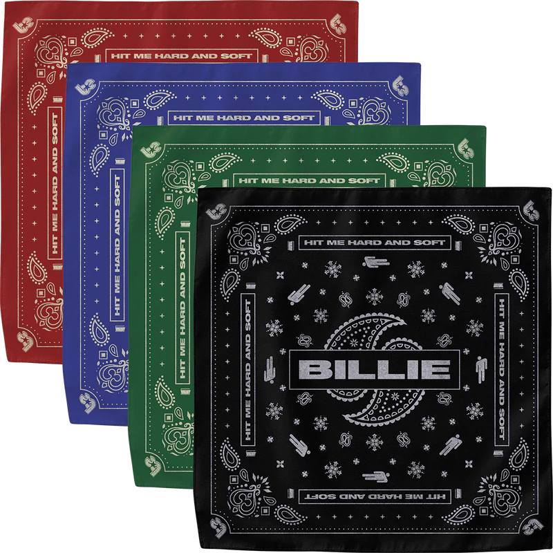 Billie Eilish - Paisley Bandana 4 Pack