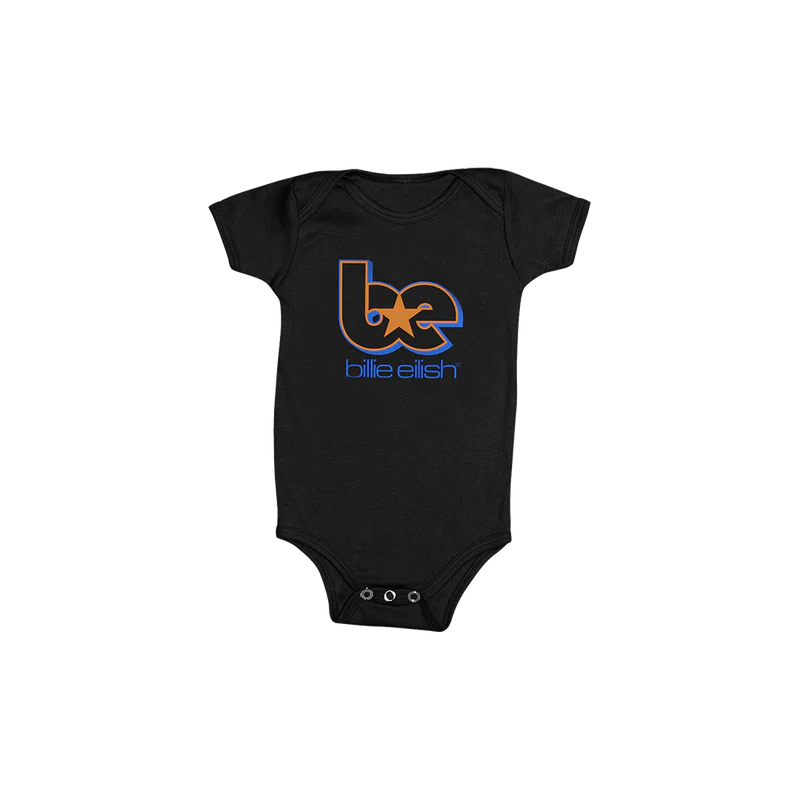 Billie Eilish - BE Star Infant Black Onesie