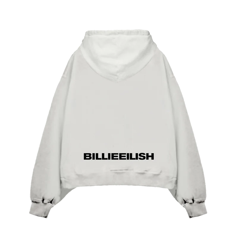 Billie Eilish - Hanging Blohsh White Hoodie