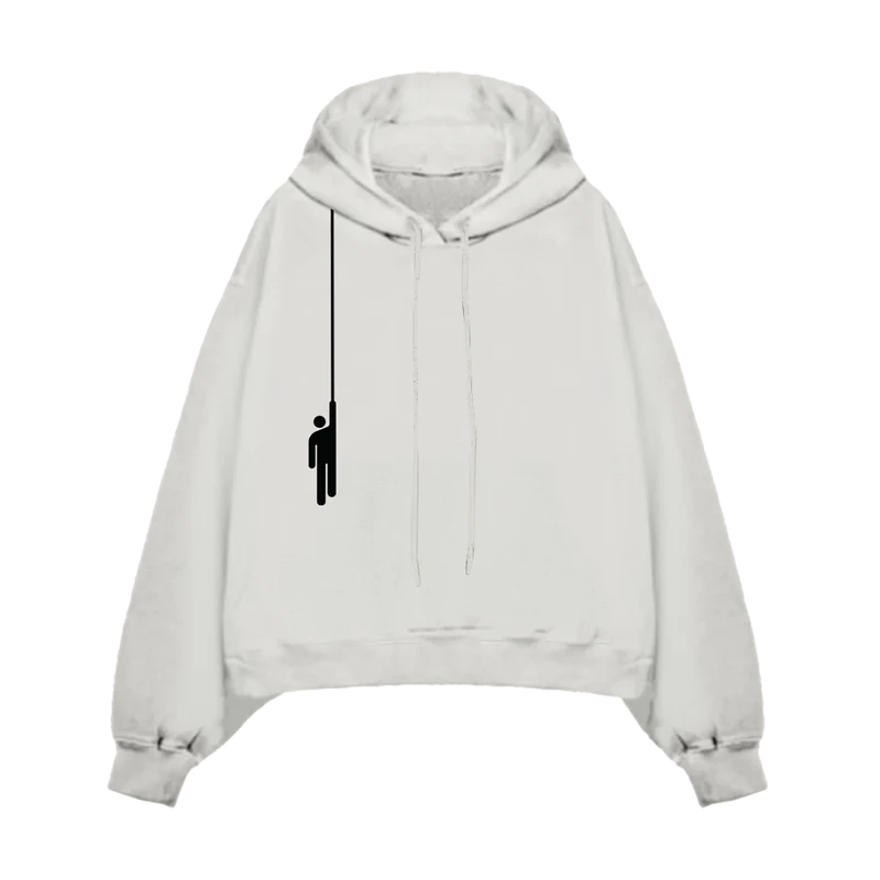 Billie Eilish - Hanging Blohsh White Hoodie