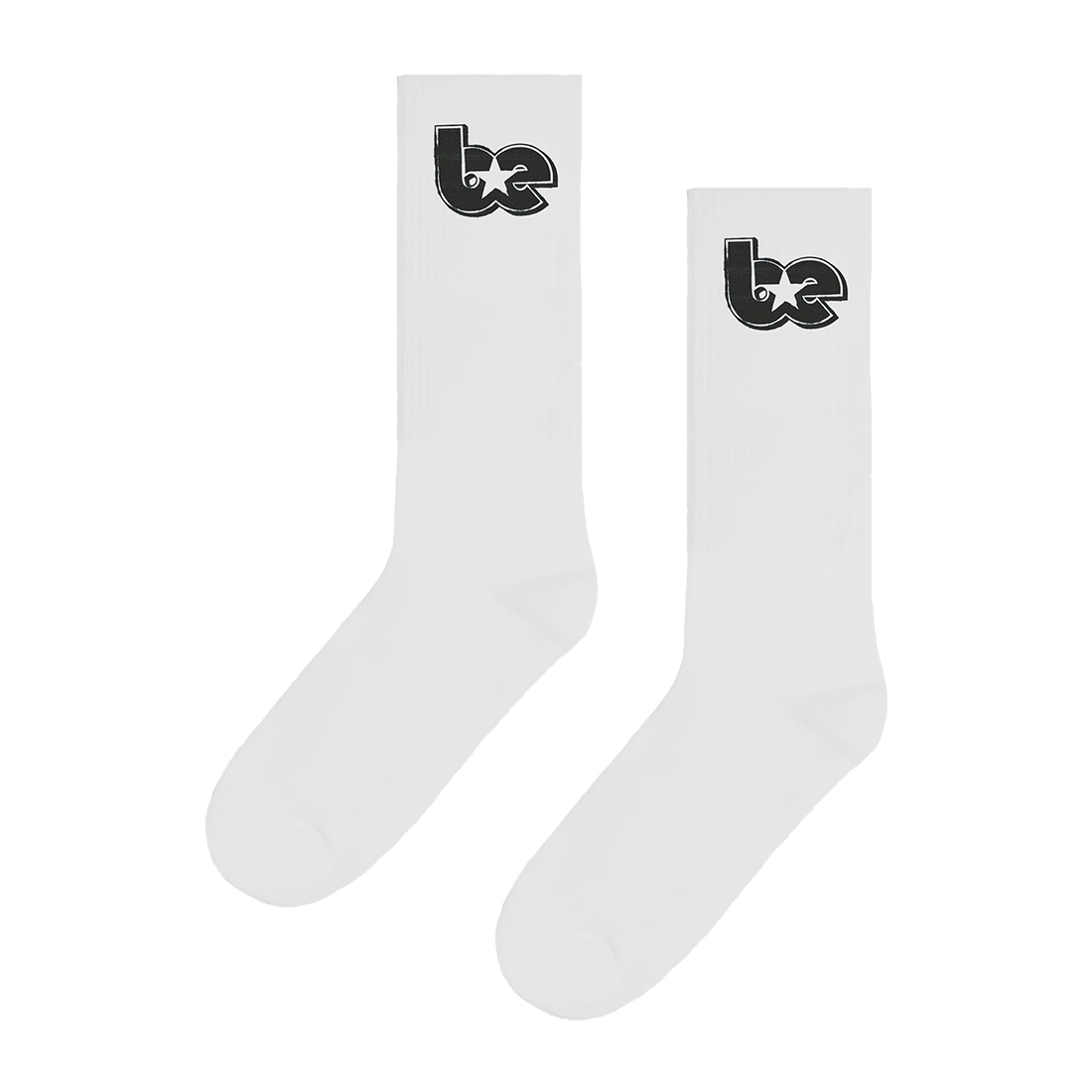 Billie Eilish - BE Star White Crew Socks