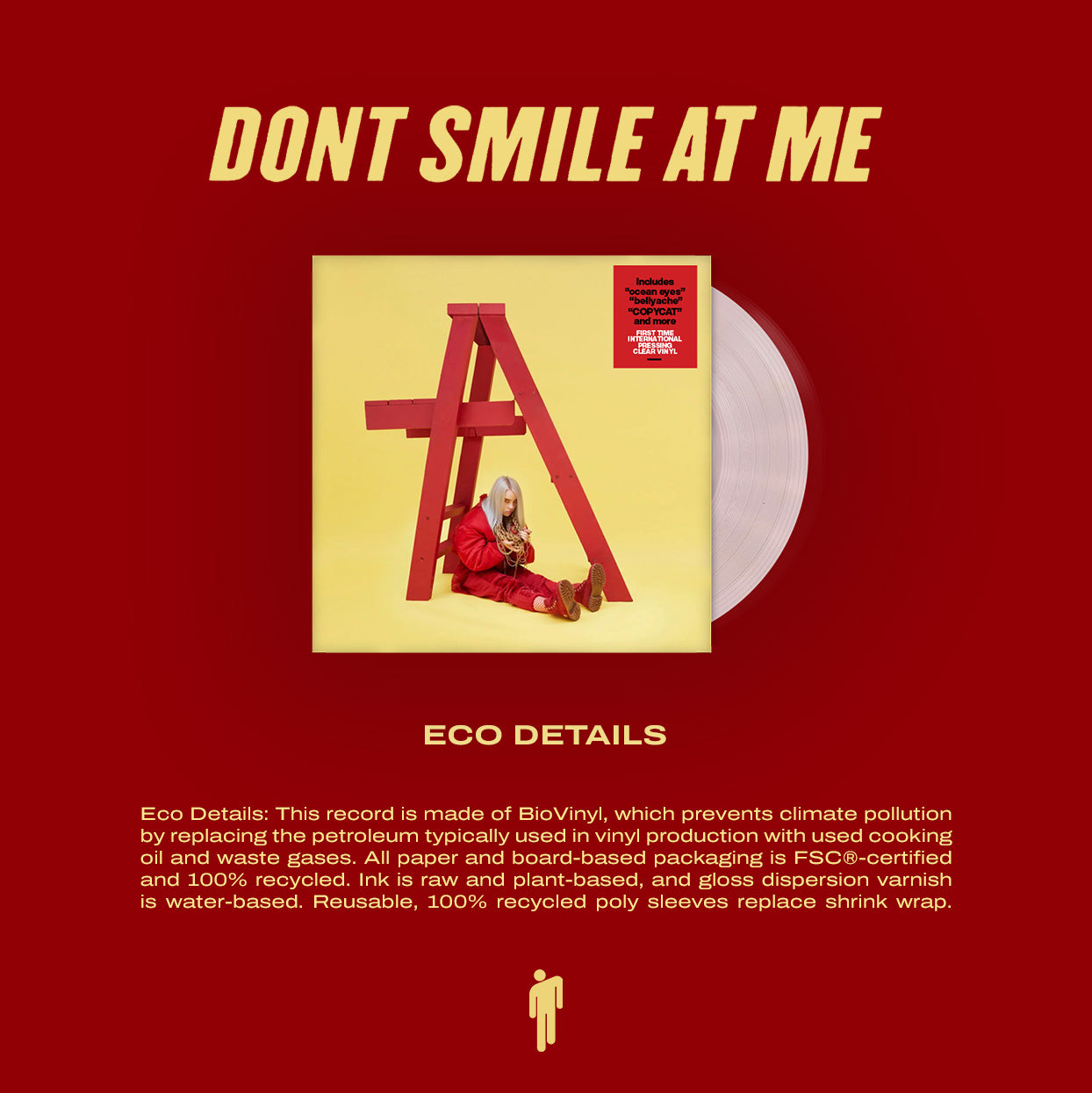 dont smile at me [first INTL pressing in clear] - Billie Eilish