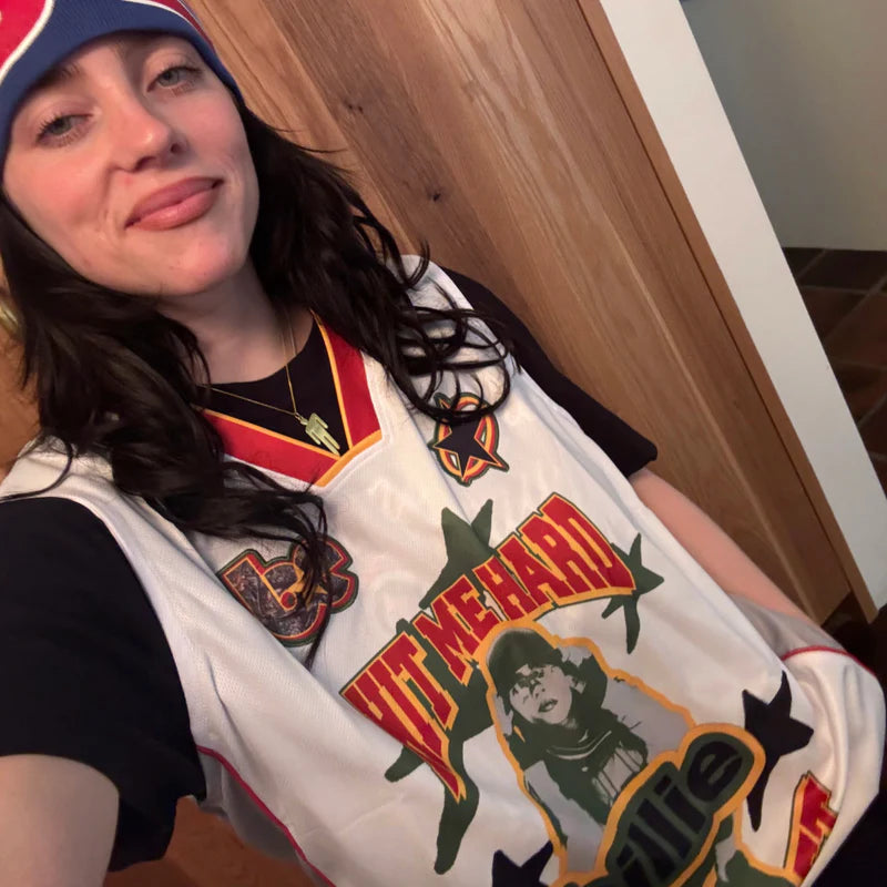 Billie Eilish - Camo Blohsh Basketball Jersey