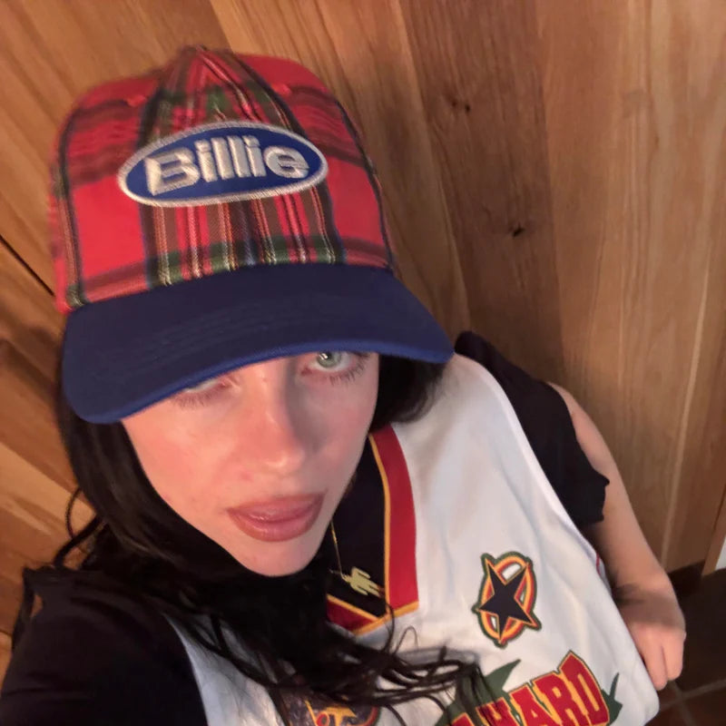 Billie Eilish - Billie Tartan Plaid Snapback Hat