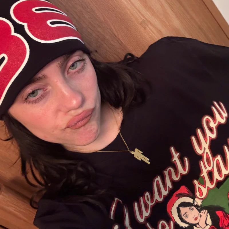 Billie Eilish - Gold Blohsh Pendant Necklace