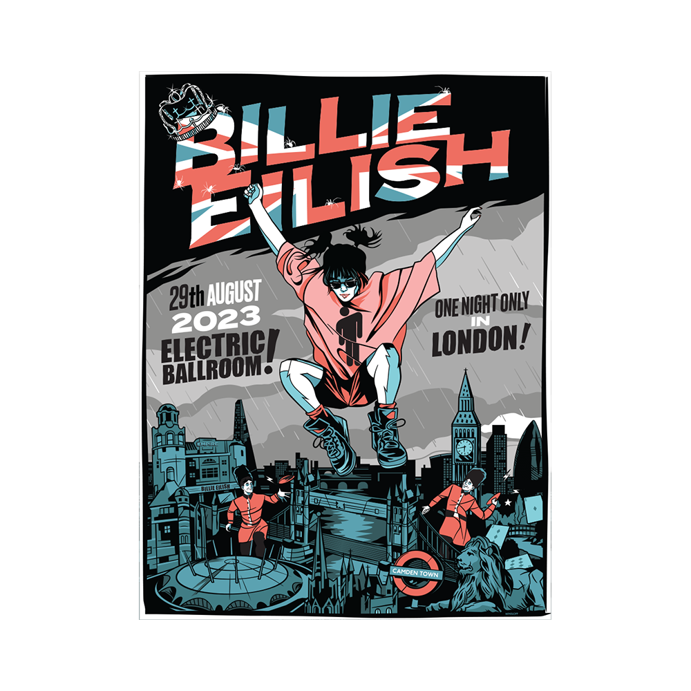 Billie Eilish - Electric Ballroom Silk Screened Lithograph