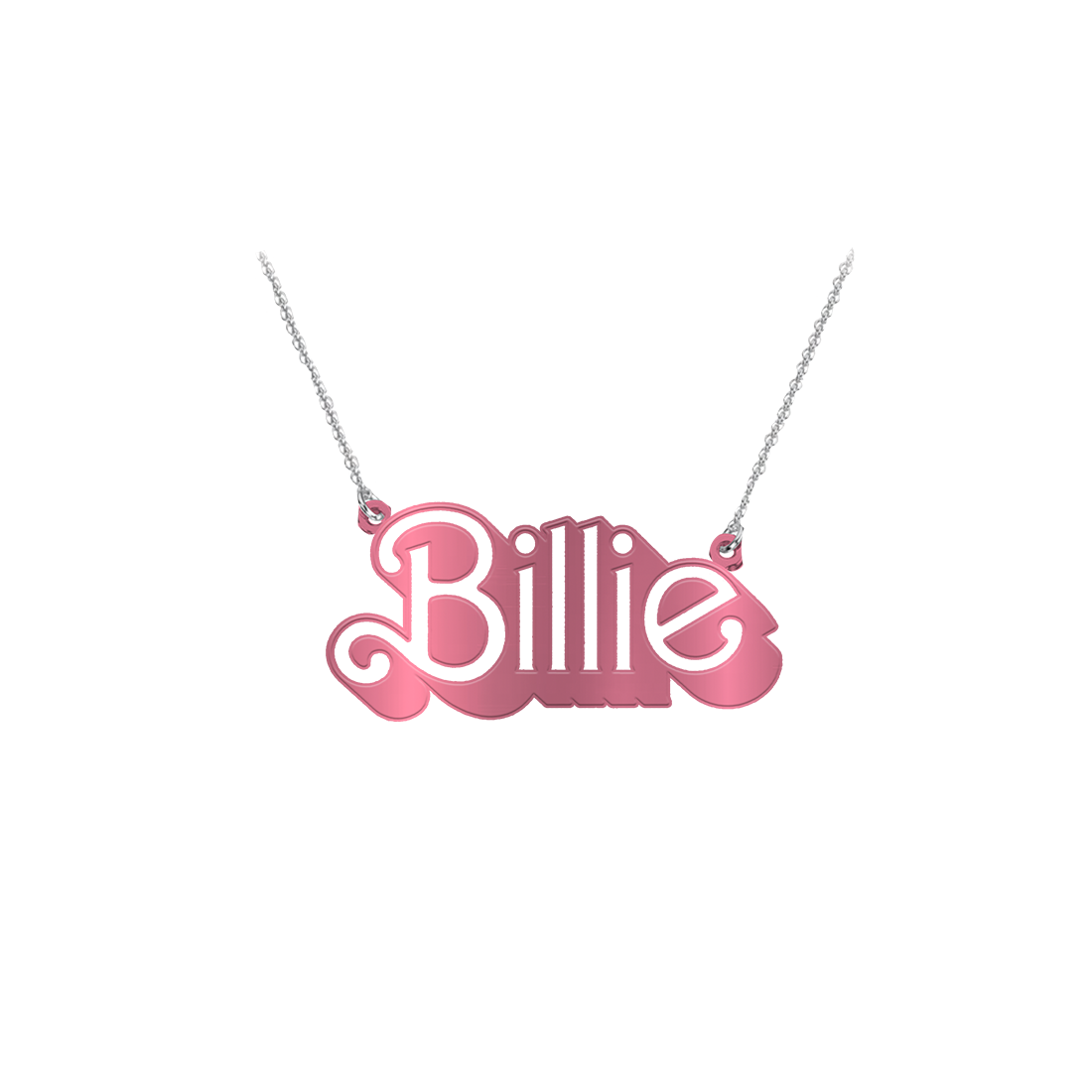 Billie Eilish - Barbie x Billie Eilish Pink Metal Necklace
